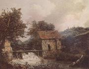 Jacob van Ruisdael Two Watermills painting